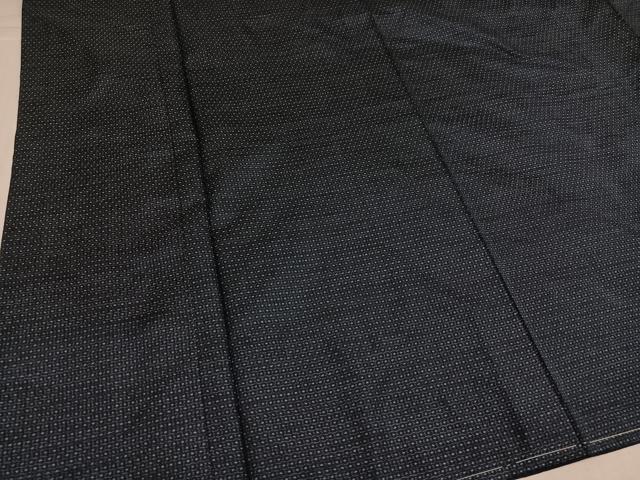 平和屋着物●男性　本場大島紬　アンサンブル　長襦袢(袷)セット　亀甲絣　正絹　逸品　未使用　AABJ0134ph