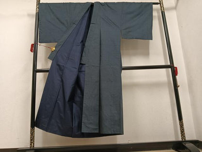 平和屋着物●男性　本場大島紬　アンサンブル　長襦袢(袷)セット　100亀甲　総詰め　正絹　逸品　AABJ0136ph