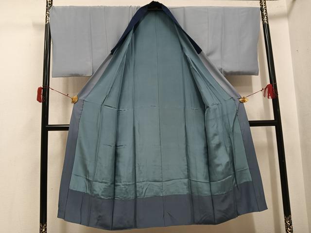 平和屋着物●男性　本場大島紬　アンサンブル　長襦袢(袷)セット　100亀甲　総詰め　正絹　逸品　AABJ0136ph