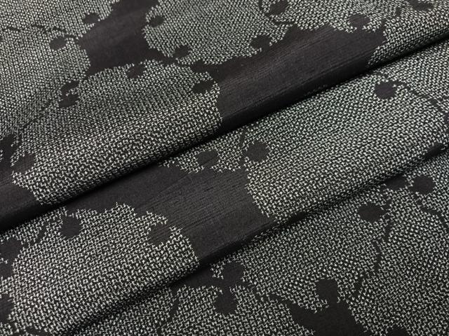 平和屋着物●上質な紬　雪輪文　正絹　逸品　AABJ0139ph