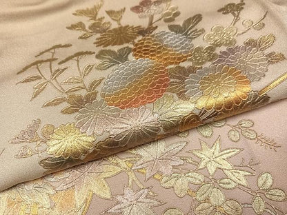 平和屋着物●金彩友禅　卓越技能者・名工・和田光正　訪問着　花車文　暈し染め　金銀彩　正絹　逸品　AABJ0142ph