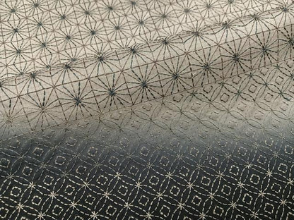 平和屋着物●訪問着　本場大島紬　刺繍　刺子　吉祥文　正絹　逸品　AABJ0144ph