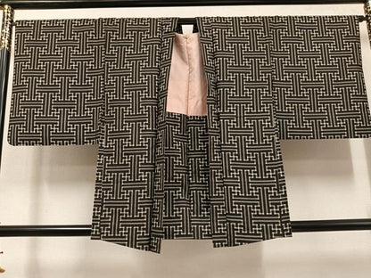 平和屋着物●本場大島紬　龍郷絣　秋名バラ　アンサンブル　正絹　逸品　AABJ0147ph