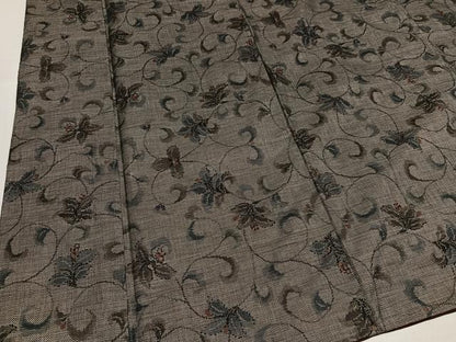 平和屋着物●本場大島紬　カタス9マルキ　更紗唐草文　正絹　逸品　AABJ0154ph