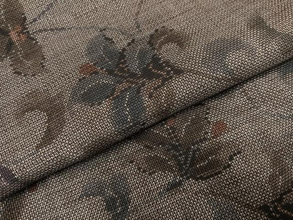 平和屋着物●本場大島紬　カタス9マルキ　更紗唐草文　正絹　逸品　AABJ0154ph