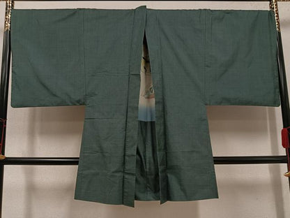 平和屋着物●男性　本場大島紬　アンサンブル　150亀甲　総詰め　キングサイズ　正絹　逸品　AABJ0156ph
