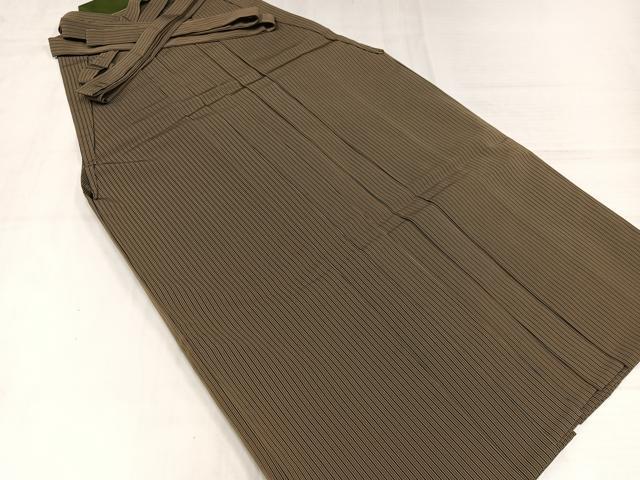 平和屋着物●男性　行灯袴　縞　正絹　逸品　AABJ0159ph