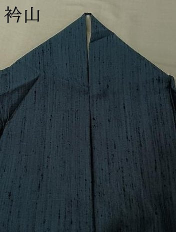 平和屋着物▽五代目・諏訪好風　紬　単衣　薄縹色　正絹　逸品　AABJ0163jh