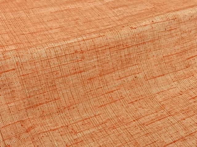 平和屋着物▽上質な紬　単衣　霞文　正絹　逸品　AABJ0166jh