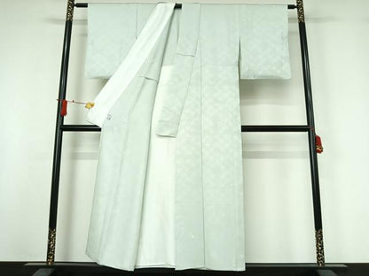 平和屋着物▽上質な小紋　単衣　源氏香　金彩　正絹　逸品　AABJ0181jh