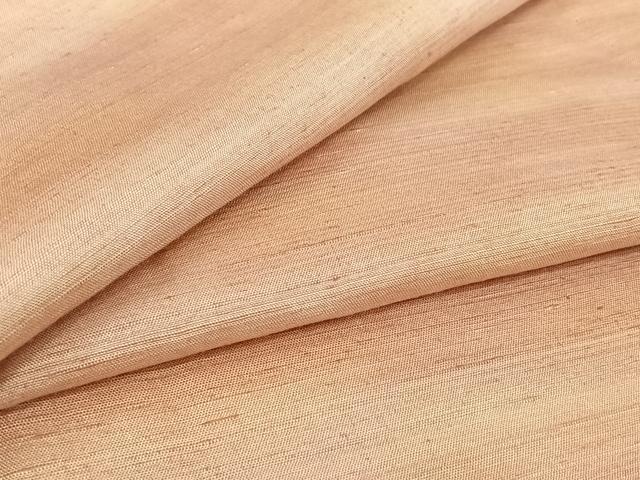 平和屋着物▽上質な紬　単衣　霞文　正絹　逸品　AABJ0185jh