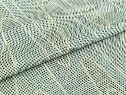 平和屋着物▽上質な紬　単衣　波文　正絹　逸品　AABJ0205jh