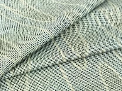 平和屋着物▽上質な紬　単衣　波文　正絹　逸品　AABJ0205jh
