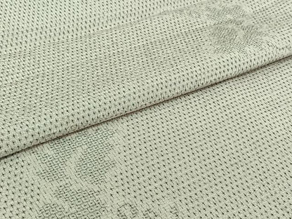平和屋着物▽本塩沢　単衣　110亀甲　唐草文　正絹　逸品　AABJ0247jh
