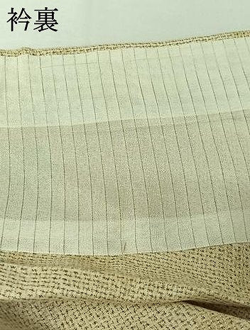平和屋着物▽上質な紬　単衣　舞花文　正絹　逸品　AABJ0259jh