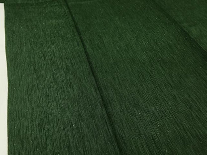 平和屋着物▽お召　単衣　霞文　銀通し地　正絹　逸品　AABJ0269jh
