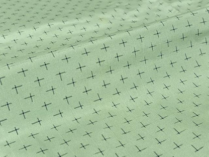 平和屋着物▽上質な紬　単衣　十字絣　正絹　逸品　AABJ0277jh