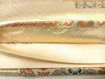 平和屋着物◎六通柄袋帯　唐織　正倉院名物裂集紋　金糸　正絹　逸品　AABJ0288yx