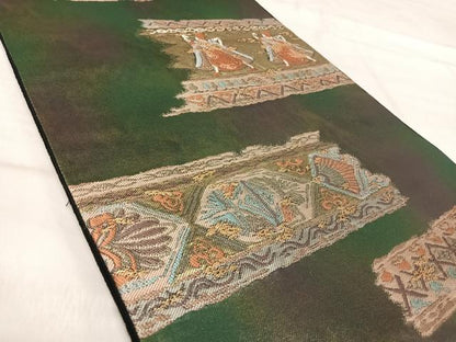 平和屋着物◎TOKI志すい キモノモードオリジナルブランド　六通柄袋帯　人物文　金糸　引箔　正絹　逸品　AABJ0305yx