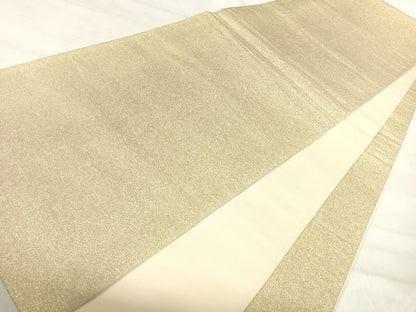 平和屋着物◎全通柄京袋帯　霞文　金糸　正絹　逸品　AABJ0308yx