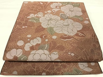 平和屋着物◎六通柄袋帯　辻が花　金糸　正絹　逸品　AABJ0321yx