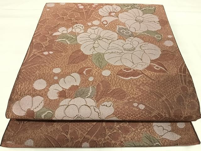 平和屋着物◎六通柄袋帯　辻が花　金糸　正絹　逸品　AABJ0321yx