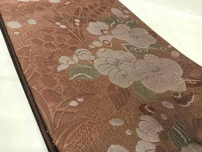 平和屋着物◎六通柄袋帯　辻が花　金糸　正絹　逸品　AABJ0321yx