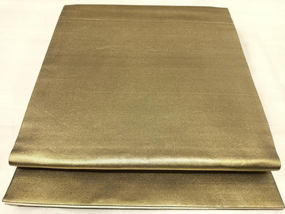 平和屋着物◎全通柄袋帯　霞文　金糸　正絹　逸品　AABJ0353yx