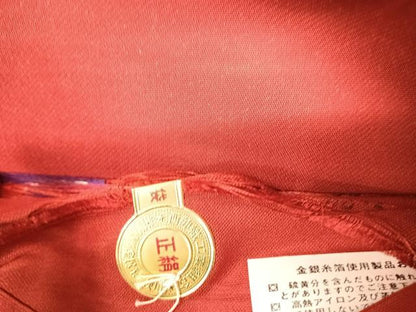 平和屋着物◎西陣　六通柄袋帯　秀彩錦　龍王帯　束ね熨斗花文　金銀糸　正絹　逸品　AABJ0368yx