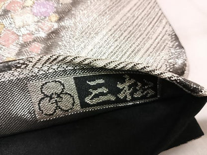 平和屋着物◎九百佐賀錦　六通柄袋帯　鬘帯文　金銀糸　正絹　逸品　AABJ0386yx