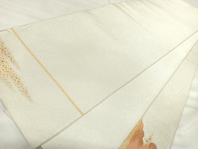 平和屋着物◎綴れ　太鼓柄袋帯　雲重ね文　金銀糸　正絹　逸品　AABJ0419yx