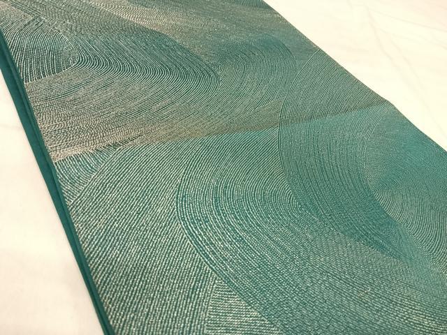 平和屋着物◎六通柄袋帯　流水文　銀糸　正絹　逸品　AABJ0428yx