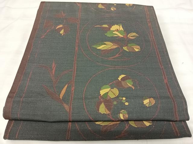 平和屋着物◎西陣　六通柄袋帯　花丸文　正絹　逸品　AABJ0433yx