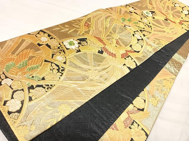 平和屋着物◎佐賀錦　六通柄袋帯　彩詩　金糸　正絹　逸品　AABJ0448yx