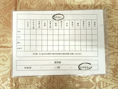 平和屋着物◎西陣　六通柄袋帯　さらさ　金糸　正絹　逸品　AABJ0521yx