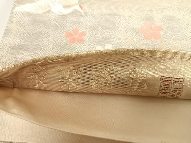平和屋着物◎六通柄袋帯　唐織　作家物　永楽歌集　金銀糸　正絹　逸品　AABJ0577yx