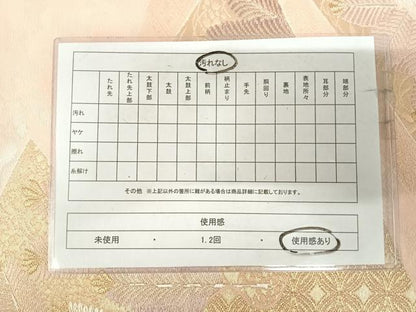 平和屋着物◎六通柄袋帯　唐織　桐文　金糸　正絹　逸品　AABJ0586yx