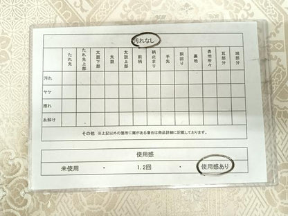 平和屋着物◎六通柄袋帯　蜀江花文　銀糸　正絹　逸品　AABJ0643yx