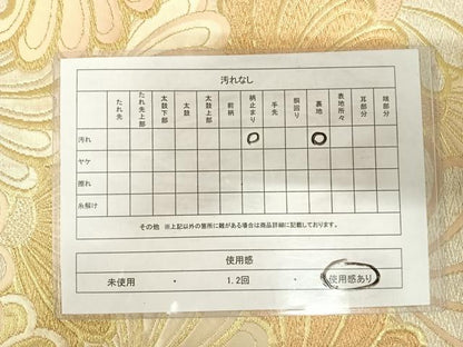 平和屋着物◎六通柄袋帯　花づくし　金銀糸　正絹　逸品　AABJ0705yx