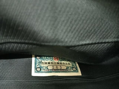 平和屋着物◎西陣　六通柄　京本袋帯　更紗唐草文　黒地　金糸　正絹　逸品　AABJ0717yx