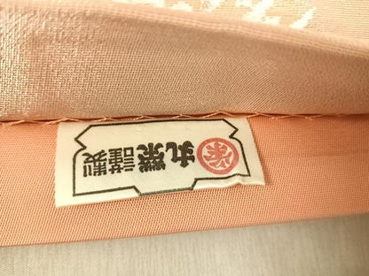 平和屋着物◎六通柄袋帯　唐織　飾花文　銀糸　丸栄謹製　正絹　逸品　AABJ0782yx