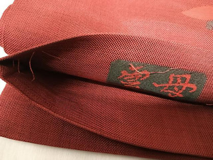 平和屋着物◎六通柄袋帯　雲母　飛鶴花文　正絹　逸品　AABJ0795yx