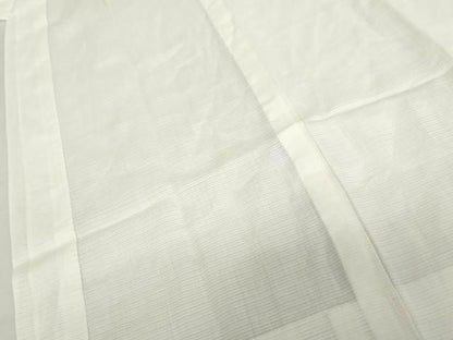 平和屋着物＊夏物　小千谷本麻絽　長襦袢　色無地　胡粉色　吉新織物謹製　証紙付き　未使用　AABJ0810cs