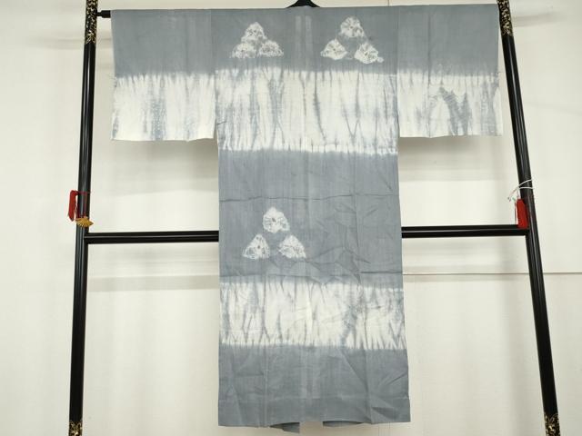 平和屋着物＊夏物　男性　長襦袢　絞り　横段文　AABJ0812cs