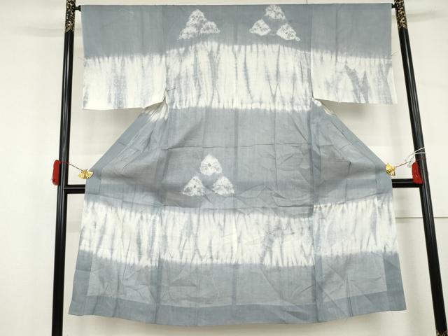 平和屋着物＊夏物　男性　長襦袢　絞り　横段文　AABJ0812cs