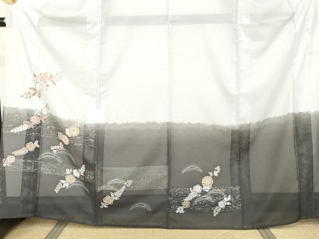 平和屋着物＊夏物　訪問着　絽　辻が花　洗える着物　AABJ0816cs