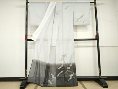 平和屋着物＊夏物　訪問着　絽　辻が花　洗える着物　AABJ0816cs