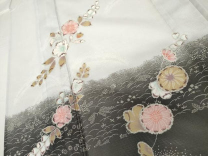 平和屋着物＊夏物　訪問着　絽　辻が花　洗える着物　AABJ0816cs