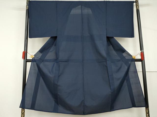 平和屋着物＊夏物　男性　紗紬　変わり格子　正絹　逸品　AABJ0818cs