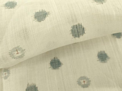 平和屋着物＊夏物　上布　丸文　麻　逸品　AABJ0882cs